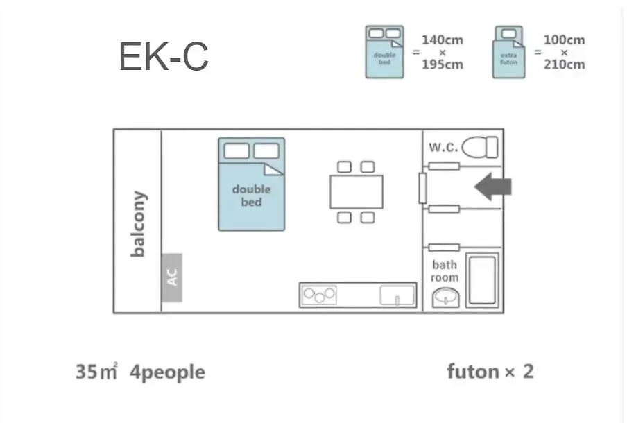 오사카 Estate Kuromon 아파트